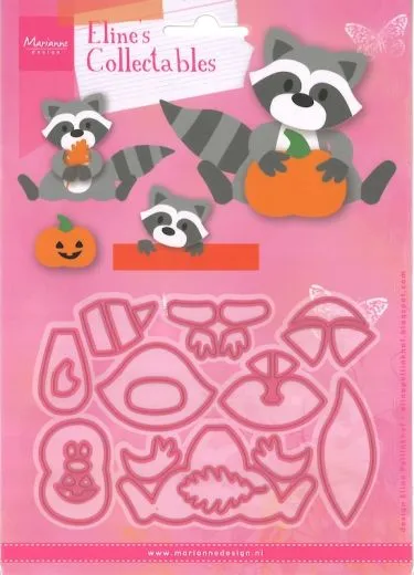 Marianne Design • Collectables Pr�ge- und Stanzschablone Elines Waschb�r