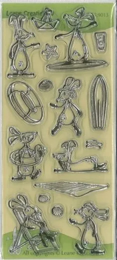 LeCrea Kombi-Clearstamp Bunnies Sommerzeit