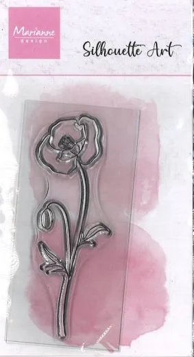 Marianne Design Clear Stamps Silhouette Art - Mohn