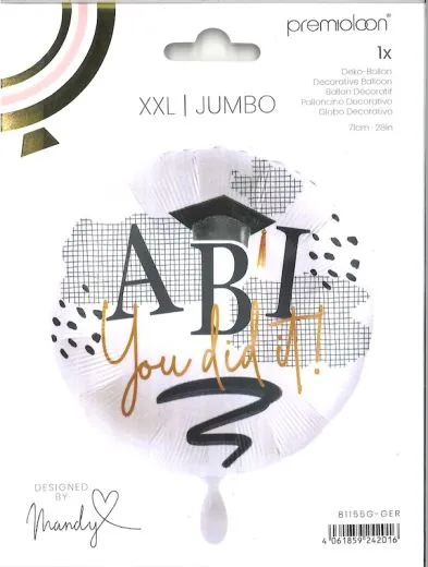 Folienballon XXL Jumbo - ABI You did it!