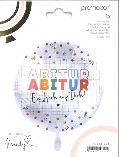 Folienballon ABITUR Ein Hoch auf Dich