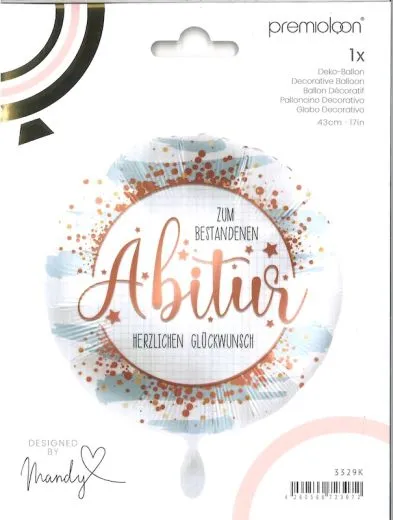 Folienballon Zum bestandenen Abitur Herzlichen Gl�ckwunsch