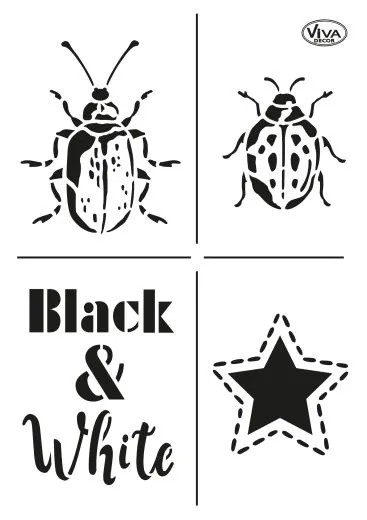 Universal-Schablone Black & White