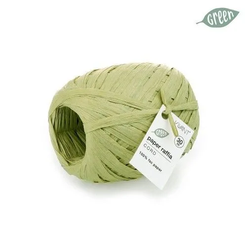 Vivant Bastschnur Papier 30m oliv