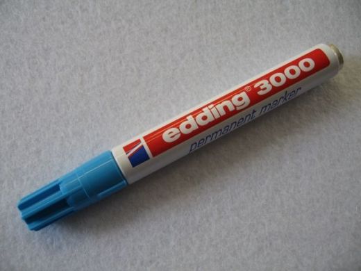 Edding 3000 Permanent Marker ~1,5 - 3 mm hellblau