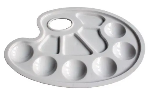 Kunststoff-Mischpalette oval