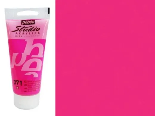 Pebeo Studio Acrylics 100ml fluoreszierend pink