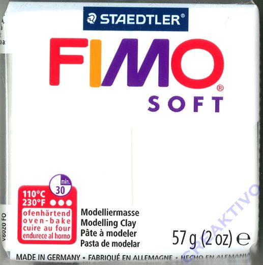 Fimo Soft Modelliermasse 57g weiß