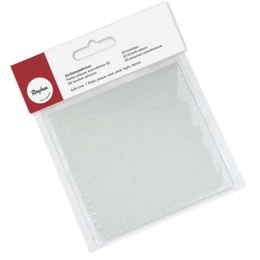 3D-Klebepl�ttchen 5x5mm 1mm