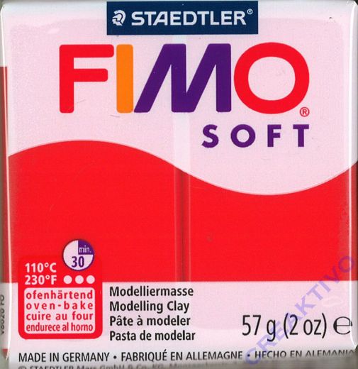 Fimo Soft Modelliermasse 57g indisch rot