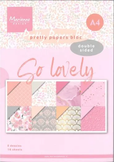 Marianne Design Paperpad So lovely