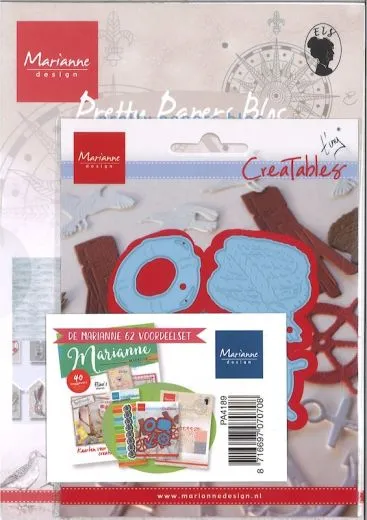 Marianne Design Produktsortierung Maritim -2 Stanzen, 1 Paper Pad