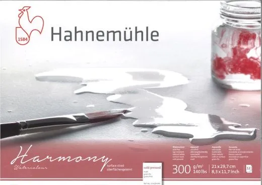 Hahnem�hle Aquarellblock Harmony Din A4 matt