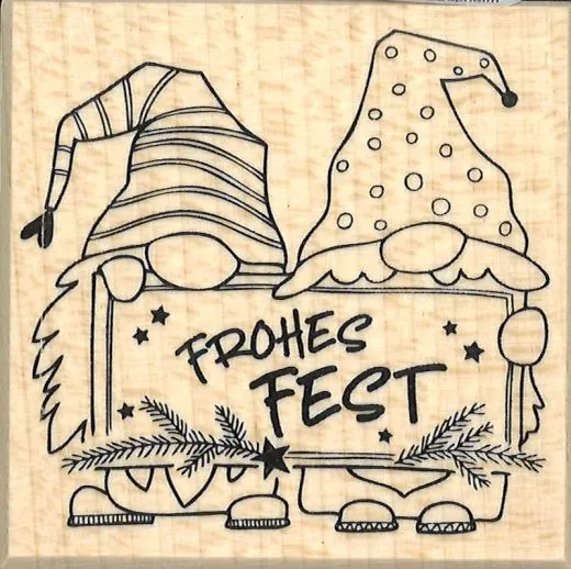 Stempel Frohes Fest - Wichtelgr��e