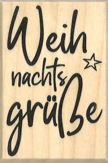 Butterer Stempel Weihnachtsgr��e