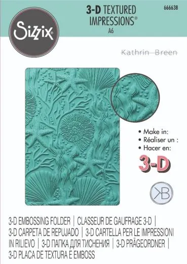 3-D Textured Impressions Embossing Folder - Under the Sea