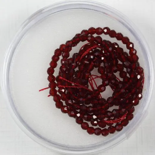 Glasschliffperlen 2mm siam