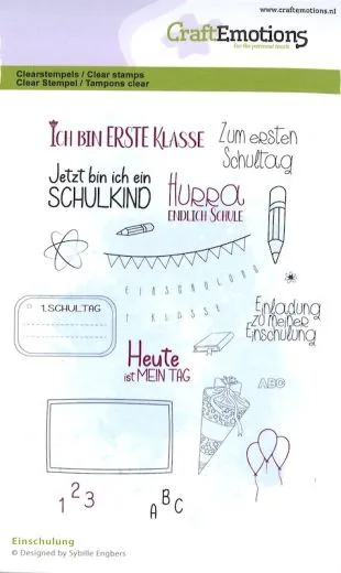 Clearstamps A6 - Einschulung