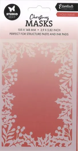 StudioLight Christmas Schablone - Holly Frame