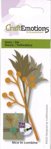 CraftEmotions Stanze Branch Berry an plume