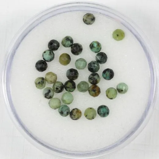 Halb-Edelsteine geschliffen 3mm - african turquoise