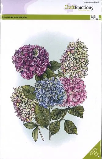 Craft Emotions Clear Stamps A5 - Hortensie