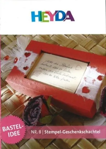 Heyda Bastelidee Nr. 8 - Stempel-Geschenkschachtel (Download)