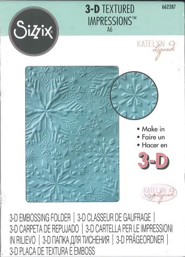 Sizzix Textured Impressions Embossing Folder - Winter snowflakes