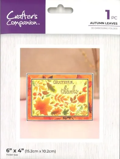 Crafters Companion Embossing Folder - Autumn Leaves