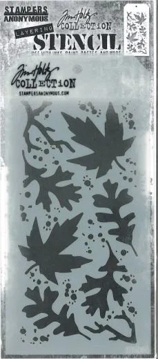 Tim Holtz Layered Stencil 4.125X8.5 - Autumn