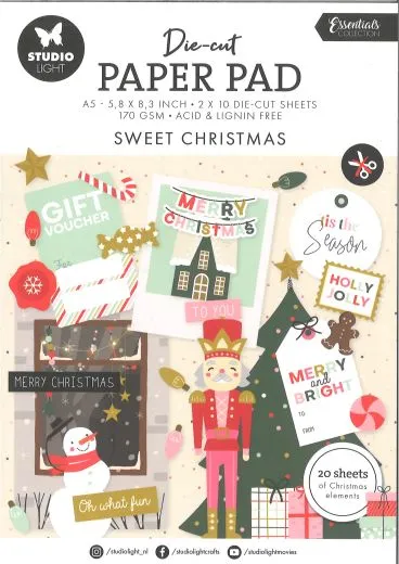 StudioLight Die-cut Paper Pad Sweet Christmas