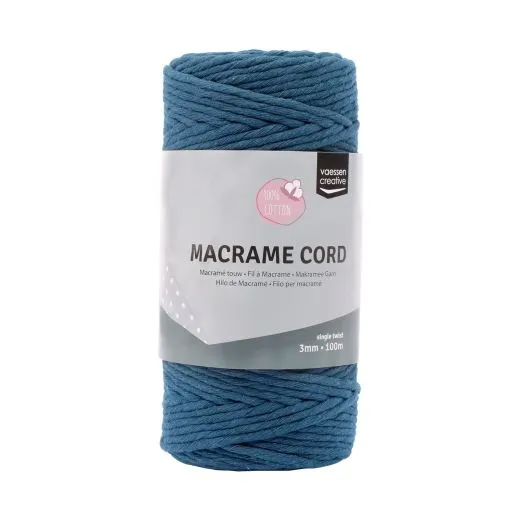 Makramee Garn 3mmx100m Dunkelblau