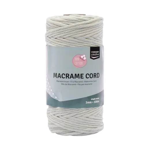 Makramee Garn 3mmx100m Minzgr�n