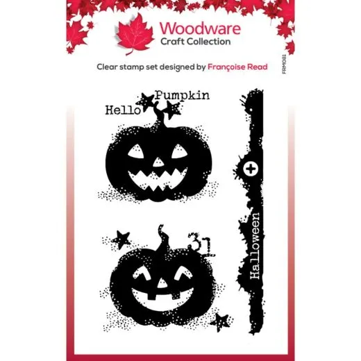 Woodware - Clear Singles Stamps Carved Pumpkins