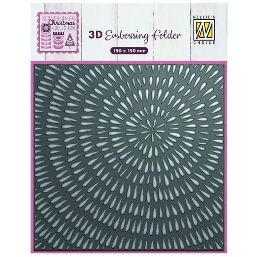 Nellies Choice - 3D Embossing folder Sliced wood
