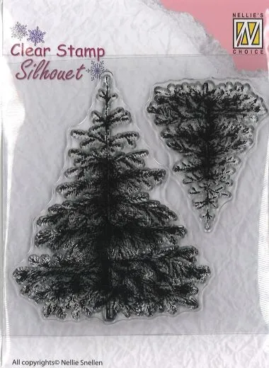 Nellies Choice Clear Stamp Silhouet - Christmas Fir tree