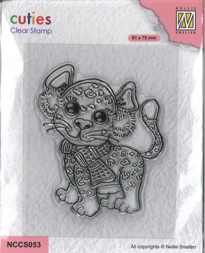Nellies Choice Clearstamp - Cutie Cheetah
