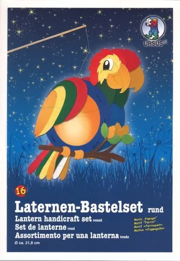 Laternen-Bastelset Papagei
