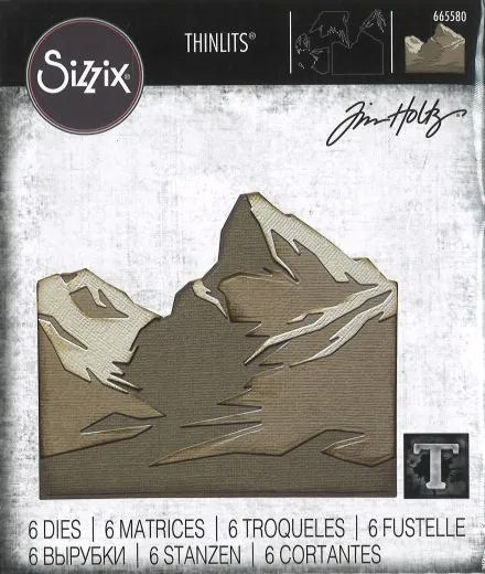 Sizzix thinlits Mountain Top