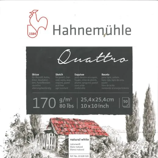 Skizzenblock Quattro 25,4x25,4cm 170g/qm