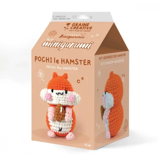 Amigurumi H�kelset Hamster 10cm