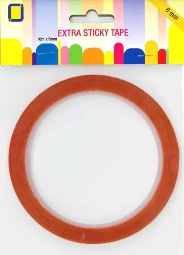 JEJE Extra sticky Tacky Tape doppelseitiges Klebeband 6mm 10m