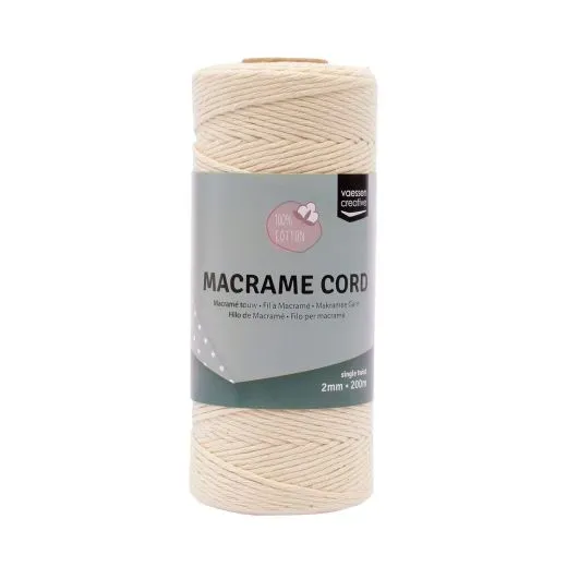 Makramee Garn 2mmx200m Natural
