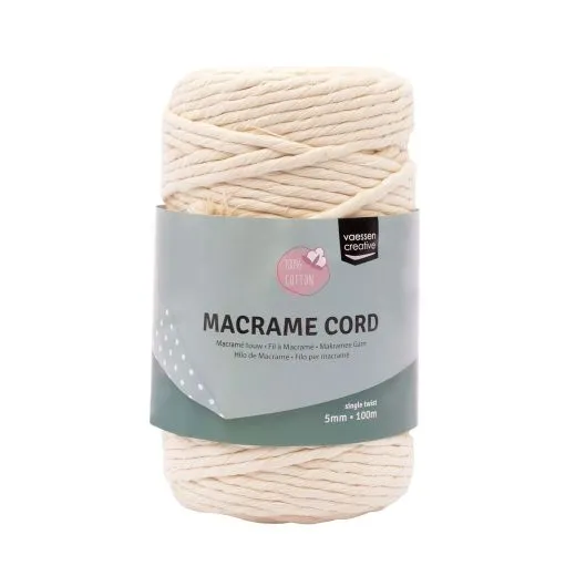 Makramee Garn 5mmx100m Natural