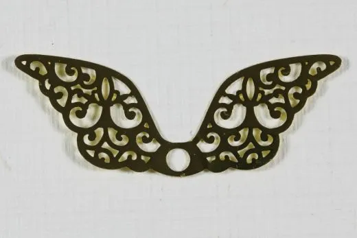 Metallfl�gel goldfb. 40x13mm