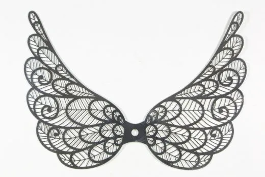 Metallfl�gel silberfb. 132x95mm