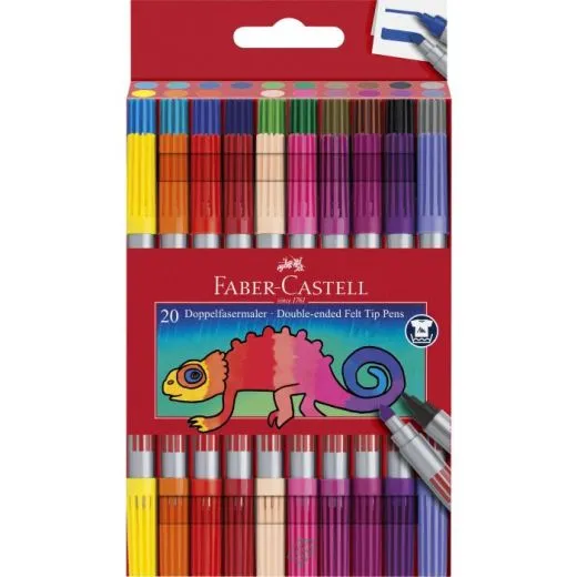 Doppelfasermaler 20er Etui