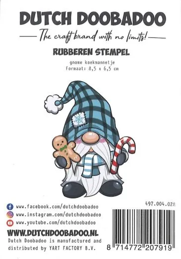 Gummistempel Wichtel mit Lebkuchenmann