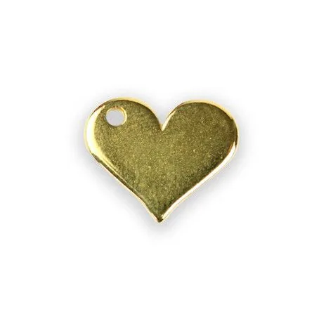 Metallanh�nger Herz 24k vergoldet 18x15mm