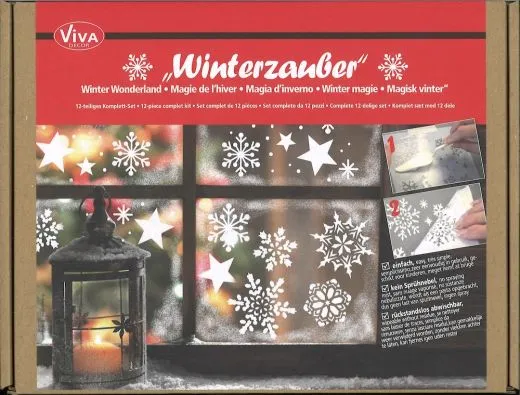 Winterzauber Fensterdeko